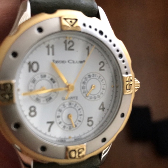 Izod Club Unisex with Genuine Leather Band